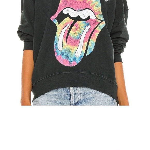 Daydreamer Tops - Daydreamer Sweatshirt charcoal grey/black Rolling Stones sweatshirt
